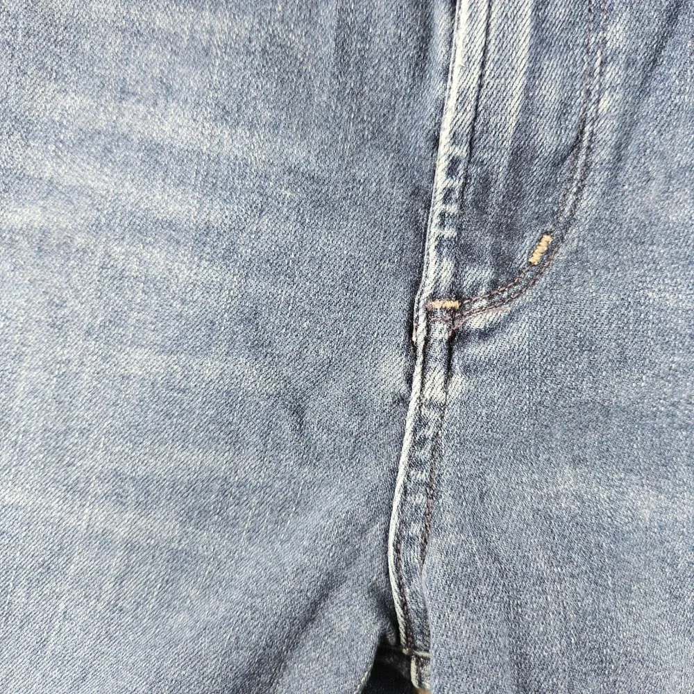 AGOLDE Sophie High Rise Skinny Jeans Womens 25‎ Dark Indigo Blue Distressed